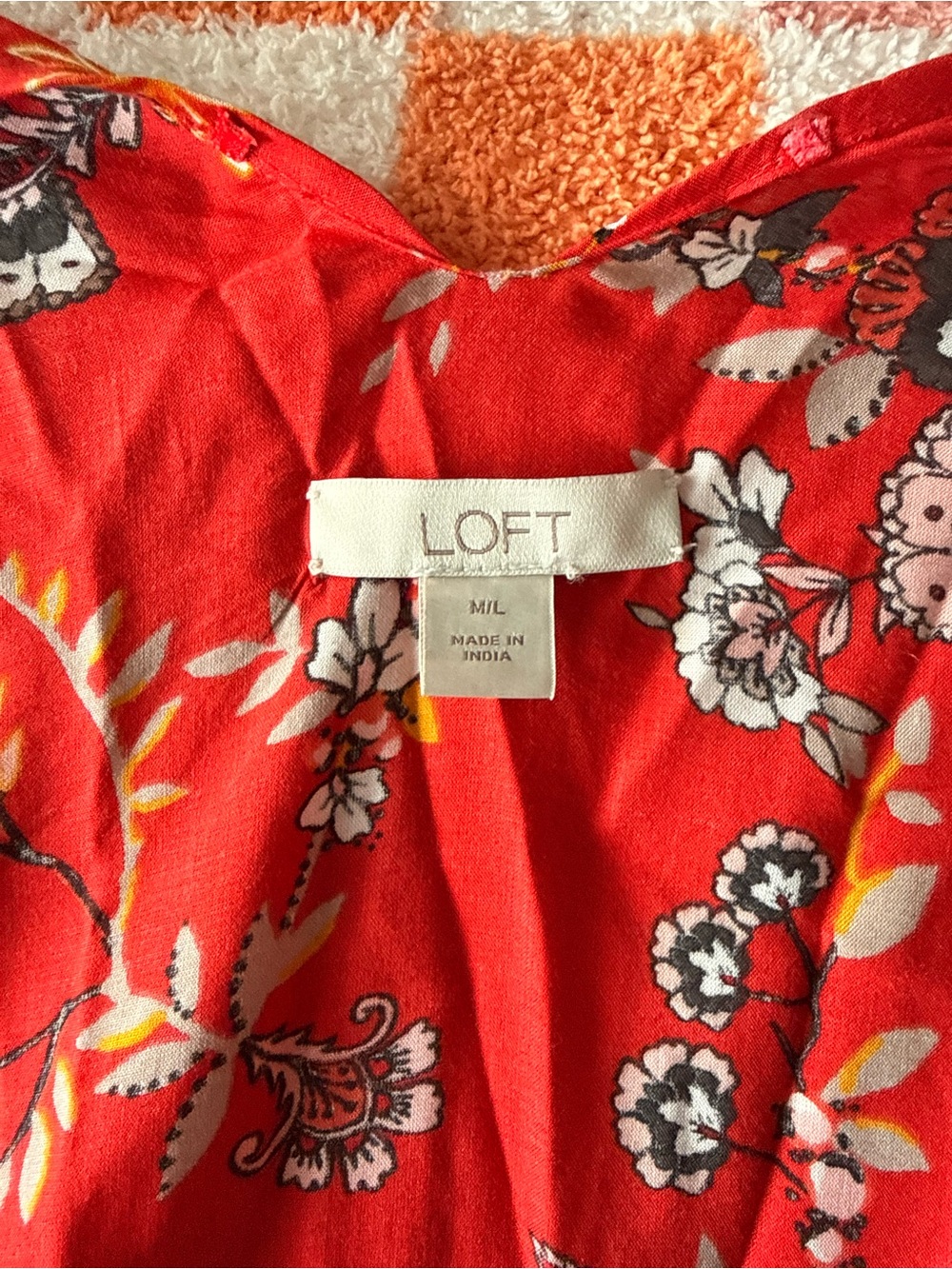 LOFT FLORAL KIMONO M/L - Picture 3 of 4